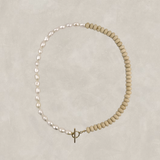 Avery Stone X Pearl Necklace