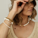 Lucinda Pearl Charm Bracelet