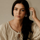 Fleur Double Ring Hoop