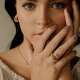 Ruby Croissant Ring