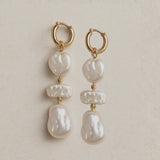 Cleopatra Pearl Hoops