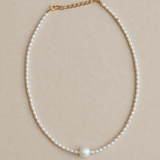 Tulip Rice Pearl Necklace
