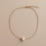 Marigold Flower Pearl Necklace