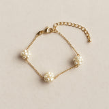 Blossom Flower Pearl Bracelet