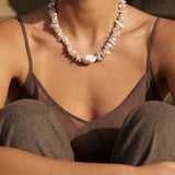 Yvonne Keshi Petal Pearl Necklace