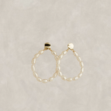 Freya Pearl Hoop Stud