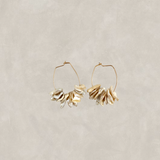 Melanie Keshi Petal Pearl Earrings