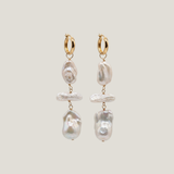 Cleopatra Pearl Hoops
