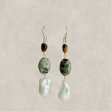 Samantha Stone X Pearl Earrings