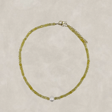 Eva Pearl X Stone Necklace