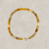 Jasmine Cylinder Stone Necklace