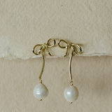 Theadora Bow Drop Earrings