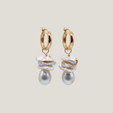 Regina Petal Pearl Hoops