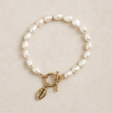 Lucinda Pearl Charm Bracelet