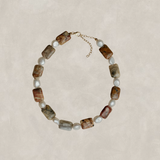 Louisa Pearl X Stone Necklace