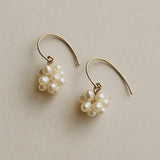 Petal Flower Pearl Earrings