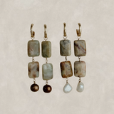 Francine Stone X Pearl Hoops