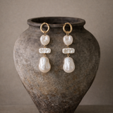 Cleopatra Pearl Hoops