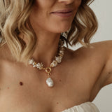 Reese Petal Keshi Pearl Necklace