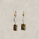 Josephine Stone X Pearl Hoops