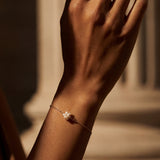 Marigold Flower Pearl Bracelet