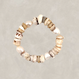 River Pearl X Puka Shell Bracelet