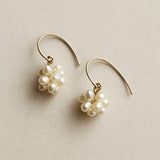 Petal Flower Pearl Earrings