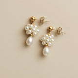 Lillie Flower Pearl Earrings