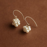 Petal Flower Pearl Earrings