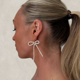 Sweetpea Pearl Bow Hooks