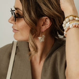 Melanie Keshi Petal Pearl Earrings