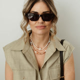 Peyton Stone X Pearl Necklace