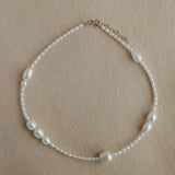Gemma Rice Pearl Necklace