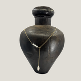 Hazel Adjustable Keshi Drop Necklace