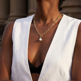 Flossy Necklace - With Detachable Pearl Charm