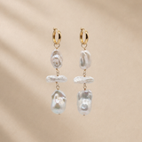 Cleopatra Pearl Hoops