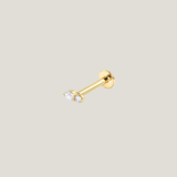 Collins CZ Flat Back Studs