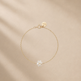 Marigold Flower Pearl Bracelet