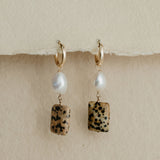 Josephine Stone X Pearl Hoops
