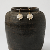 Petal Flower Pearl Earrings