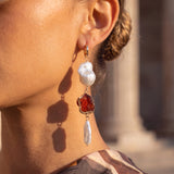 Holly Stone X Pearl Hoops