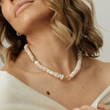 Roxie Puka Shell X Pearl Necklace