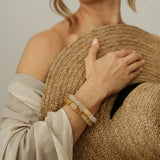 Justine Cylinder Stone Bracelet