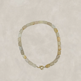 Jasmine Cylinder Stone Necklace
