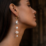 Bellah Mixed Pearl Hoops