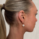 Petal Flower Pearl Earrings