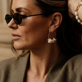 Melanie Keshi Petal Pearl Earrings