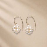 Petal Flower Pearl Earrings