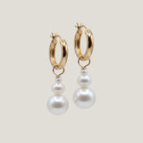 Jessie Pearl Drop Hoops