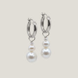 Jessie Pearl Drop Hoops